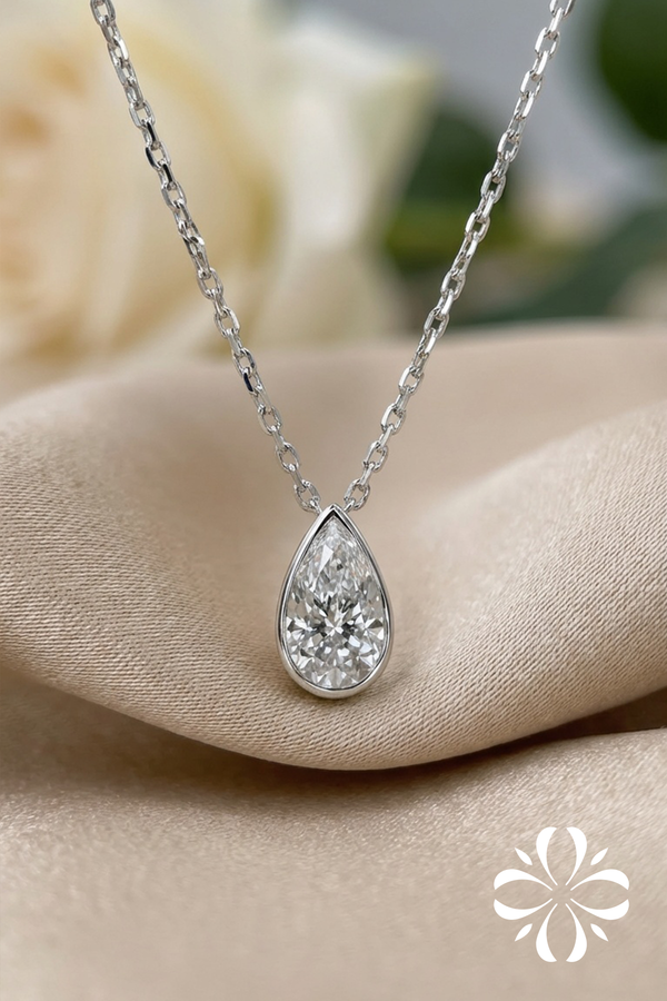 Dewdrop Pear Necklace