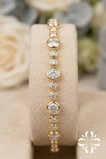 Dewdrop Ripple Tennis Bracelet