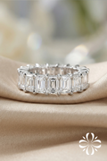 Valentina Emerald Cut Eternity Band