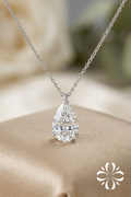 Clara Pear Solitaire Pendant