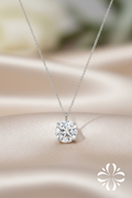 Clara Round Solitaire Pendant